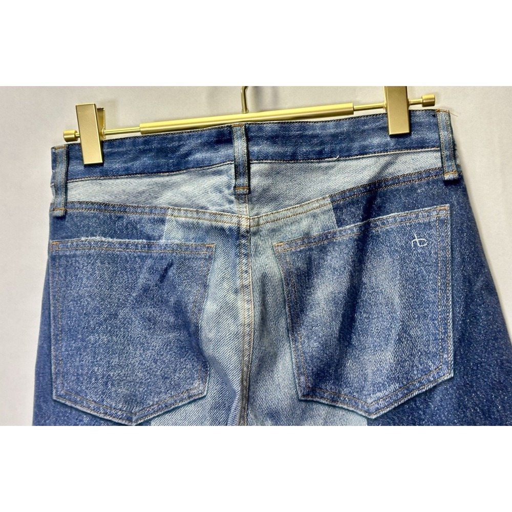 Rag & Bone Nina Miramar patchwork-effect stretch slim-leg pants Sz 25 S NWOT - Picture 4 of 4